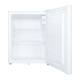 Accucold Compact All-Refrigerator with 2 Wire Shelves, Solid Door, 2.4 Cubic Feet - Door Opened with Drinks and Fruits (Drinks and Fruits are not included)