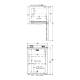 Accucold Compact All-Refrigerator with Front Control Panel, 2 Wire Shelves, Solid Door, 2.4 Cubic Feet - Front and Top View Dimensions