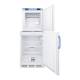 Accucold FF7LW-FS24LSTACKMED2 MED2 Series All-Refrigerator/All-Freezer Combination with StackRack, Right Handle Door, 6.9 Cubic Feet Total Capacity - Doors Opened