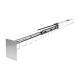 Universal Medical Inc. FI100629 Hanging Catheter Slide Rack with Nine Hooks - 24" Deep