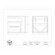 Poltex FILMHNG Parafilm Roll Dispenser - Dimensions