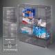 Poltex FIRSTAID-W First Aid Cabinet, Wall Mount - Components (First Aid Supplies are Not Included)