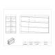 Poltex FOLEY6 Foley Catheter Rack, 6 Pocket - Dimensions