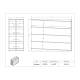 Poltex FOLEY8 Foley Catheter Rack, 8 Pocket - Dimensions