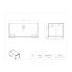 Poltex FRIDGEMED1265 Cold Storage Medication Lock Box, 12" W x 6" D x 5" H - Dimensions