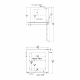 Accucold FS24LCSS Compact All-Freezer with Stainless Steel Exterior, 1 Wire Shelf, 1.4 Cubic Feet - Front and Top View Dimensions