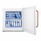 Accucold FS24LTBC Compact All-Freezer with Antimicrobial Pure Copper Handle, 1 Wire Shelf, 1.4 Cubic Feet - Door Opened Filled with Ice Packs (Ice Packs are not Included)