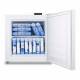 Accucold FS24LVAC VAC Series Compact All-Freezer with 1 Wire Shelf, 1.4 Cubic Feet - Door Opened Filled with Ice Packs (Ice Packs are not Included)