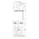 Accucold Compact All-Freezer with Front Control Panel, 2 Wire Shelves, Solid Door, 1.8 Cubic Feet - Front and Top View Dimensions