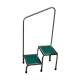 Creative Living Medical FSM1731-01 MRI Non-Magnetic Narrow Double Step Stool with Handrail