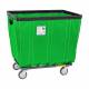 R&B Wire Fully Sewn Vinyl Basket Truck with 4 Swivel Casters - Jelly Bean Green