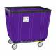 R&B Wire ully Sewn Vinyl Basket Truck with 4 Swivel Casters - Punky Purple