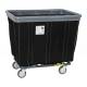 R&B Wire Fully Sewn Vinyl Bumper Truck with 4 Swivel Casters - Black