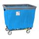 R&B Wire Fully Sewn Vinyl Bumper Truck with 4 Swivel Casters - Electric Blue