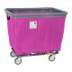 R&B Wire Fully Sewn Vinyl Bumper Truck with 4 Swivel Casters - Hot Pink