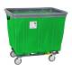 R&B Wire Fully Sewn Vinyl Bumper Truck with 4 Swivel Casters - Jelly Bean Green