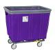 R&B Wire Fully Sewn Vinyl Bumper Truck with 4 Swivel Casters - Punky Purple