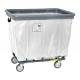 R&B Wire Fully Sewn Vinyl Bumper Truck with 4 Swivel Casters - Sunset Orange