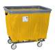 R&B Wire Fully Sewn Vinyl Bumper Truck with 4 Swivel Casters - Yellow