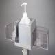 Poltex GALLONLCK-SDLMAG-2STL28 Gallon Hand Sanitizer Steel Locking Stand - With Side Pockets (Hand Sanitizer is Not Included)