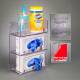 Poltex GB2BIN-T Dual Glove Box Holder with Bin - High Bond Tape Mount (Hand Sanitizer, Wipes, Glove Boxes, and Gloves are Not Included)