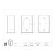 Poltex GBACOV1-W Wall-Mount Acrylic Glove Box Holder, 1 Box Capacity - Dimensions
