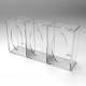 Poltex GBACOV3-W Wall-Mount Acrylic Glove Box Holder - 3 Box Capacity