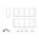 Poltex GBACOV4-W Wall-Mount Acrylic Glove Box Holder, 4 Box Capacity - Dimensions