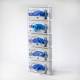Poltex GBACOV5-W Wall-Mount Acrylic Glove Box Holder, 5 Box Capacity - With Glove Boxes (Glove Boxes and Gloves are Not Included)