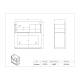 Poltex GBHSAN Glove Box Holder with Bin - Dimensions