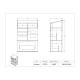 Poltex GBKIMPARBIN Benchtop Deluxe Organizer - Dimensions
