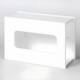 Poltex GBWHTAC1 White Acrylic Glove Box Holder - 1 Box Capacity
