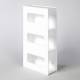 Poltex GBWHTAC3 White Acrylic Glove Box Holder - 3 Box Capacity