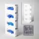 Poltex GBWHTAC4 White Acrylic Glove Box Holder, 4 Box Capacity - Components (Glove Boxes and Gloves are Not Included)