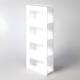 Poltex GBWHTAC4 White Acrylic Glove Box Holder - 4 Box Capacity