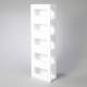 Poltex GBWHTAC5 White Acrylic Glove Box Holder - 5 Box Capacity