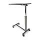 Lumex® GF8902S Economy Overbed Table, Non-Tilt, Silver Vein Hammertone - Back View