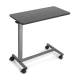 Lumex® GF8902S Economy Overbed Table, Non-Tilt, Silver Vein Hammertone