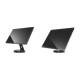 Compulocks GLDTABB GlideTab Display Stand for Tablet - Black, Freestanding and Mounted Left Angle View (Tablet is Not Included)