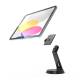 Compulocks GLDTABB GlideTab Display Stand for Tablet - Black, Left Angle Disassembled View (Tablet is Not Included)