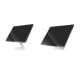 Compulocks GLDTABW GlideTab Display Stand for Tablet - White, Freestanding and Mounted Left Angle View (Tablet is Not Included)
