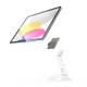 Compulocks GLDTABW GlideTab Display Stand for Tablet - White, Left Angle Disassembled View (Tablet is Not Included)