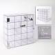 Poltex GOGGLID20-W 20-Position Wall-Mount Goggle Holder with Door - Components (Goggles and Safety Glasses are Not Included)