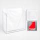 Poltex GOWN1-T Isolation Gown Dispenser - 11.6" W x 5.6" D x 10.4" H, High Bond Tape Mount (Gowns are Not Included)