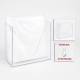 Poltex GOWN1-W Isolation Gown Dispenser - 11.6" W x 5.6" D x 10.4" H, Wall Mount (Gowns are Not Included)