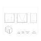 Poltex GOWN14139 Isolation Gown Dispenser, 14.6" W x 9.5" D x 13.4" H - Dimensions