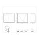 Poltex GOWN1 Isolation Gown Dispenser, 11.6" W x 5.6" D x 10.4" H - Dimensions