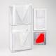 Poltex GOWN2VRT-T Dual Isolation Gown Dispenser - High Bond Tape Mount (Gowns are Not Included)