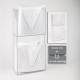 Poltex GOWN2VRT-W Dual Isolation Gown Dispenser - Wall Mount (Gowns are Not Included)