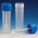 30mL Fecal Containers - Attached Screwcap with Spoon - Self-Standing with Skirted Conical Bottom